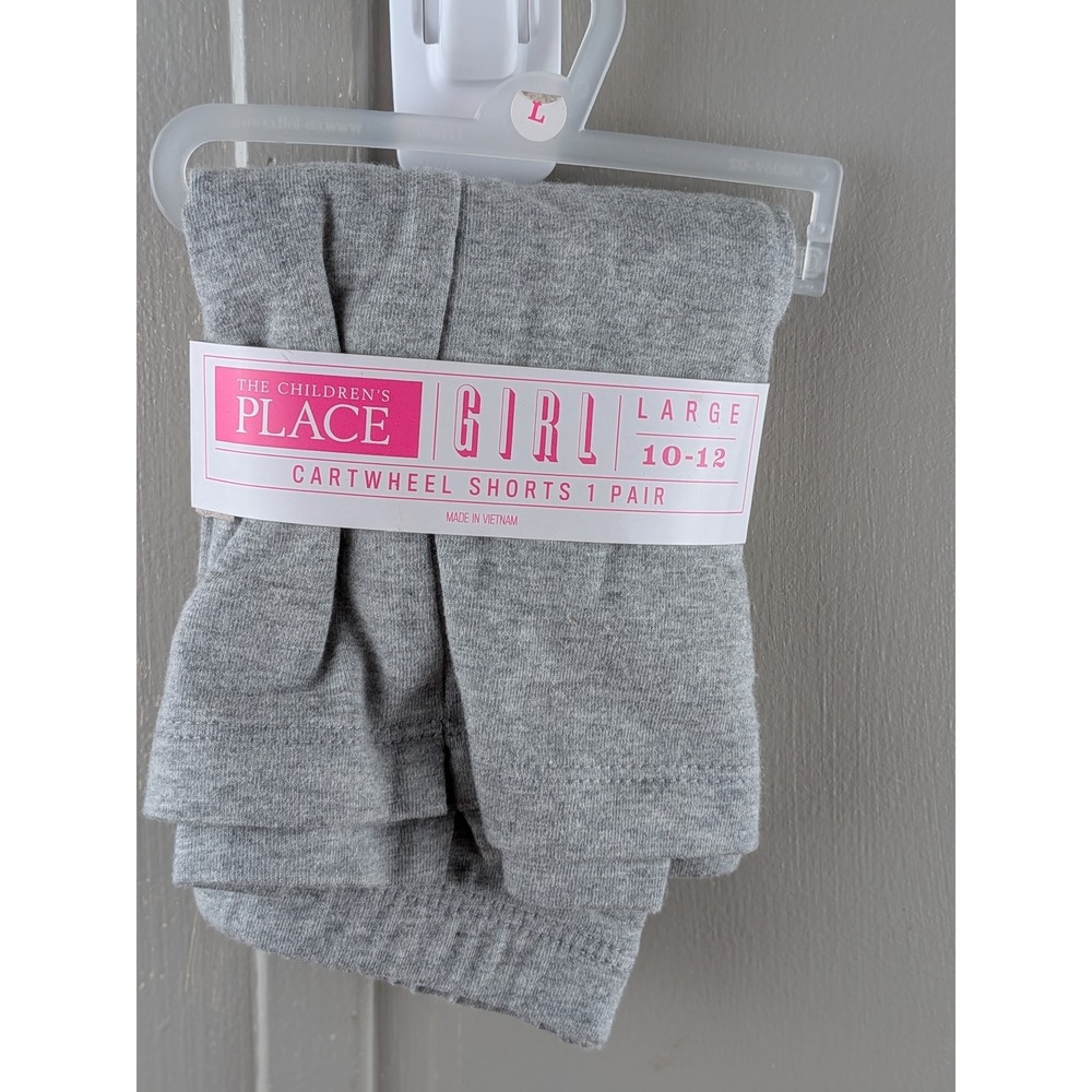 The Childrens Place Girls Gray Cartwheel Shorts Size Large 10-12 NWT